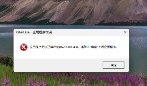 Xshell在Windows11打开经常提示出错的解决方法