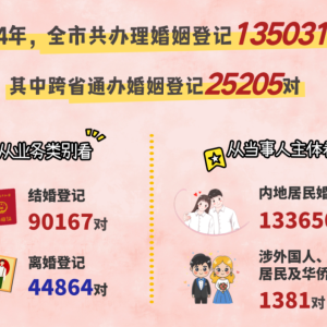 2024年上海婚姻登记数据出炉，全市初婚平均年龄30.1岁 ...